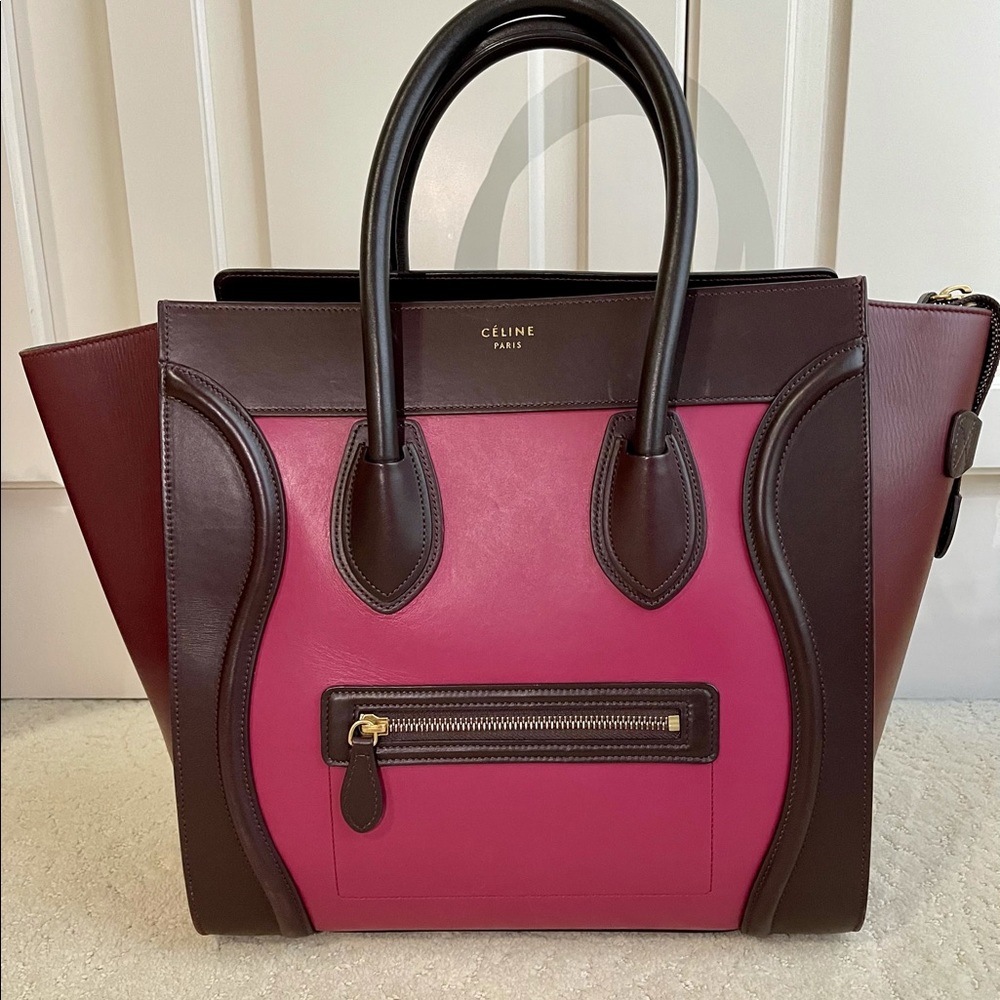 Celine Mini Luggage Tote in Orchid